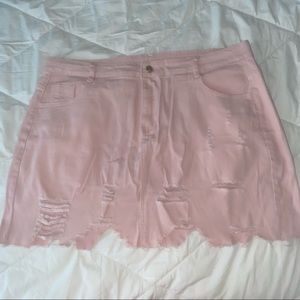Shein pink ripped skirt. 2XL